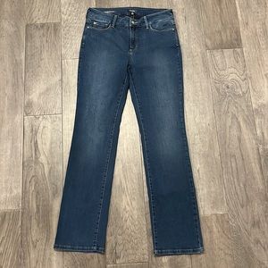 EUC NYDJ Marilyn Straight Blue Jeans - 10